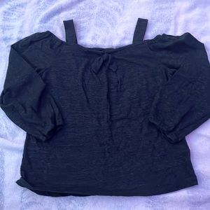 Charcoal gray top girls size7/8 medium